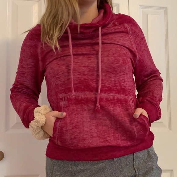 Planet Gold maroon Cowl Neck Hoodie | Women’s S - Picture 2 of 4